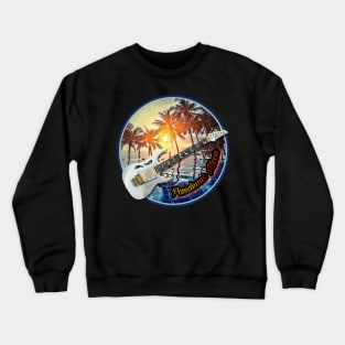 Pandemic Moon- Electric Sunset UNDERGLOW SERIES - Orange Glow Crewneck Sweatshirt